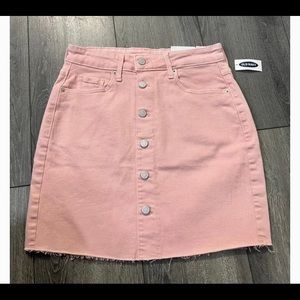 NWT Pink Denim Skirt
